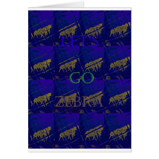 French Blue Safari Lets Go Zebra Hakuna Matata (Front)