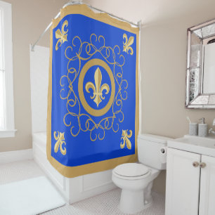 French Blue Shower Curtain