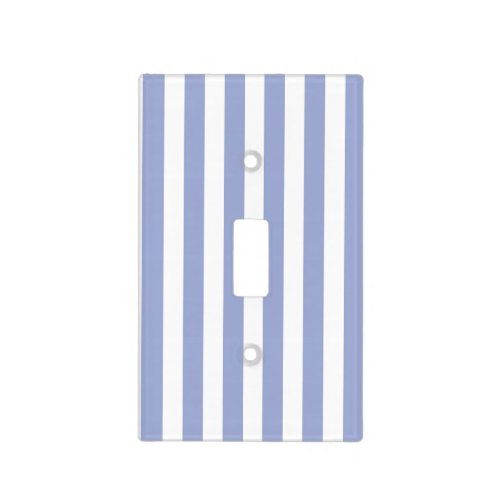 French Blue Stripes Light Switch Cover