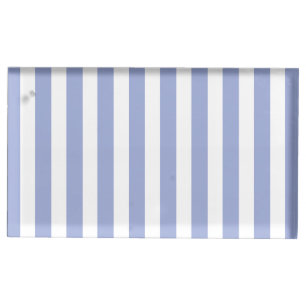 French Blue Stripes Table Card Holder