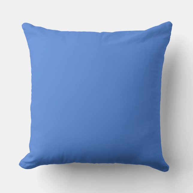 French Blue Throw Pillow (Front)