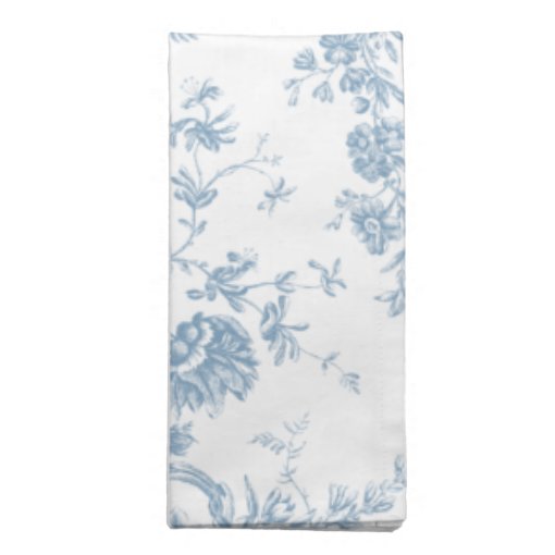French Blue Toile de Jouy Cloth Napkin Zazzle