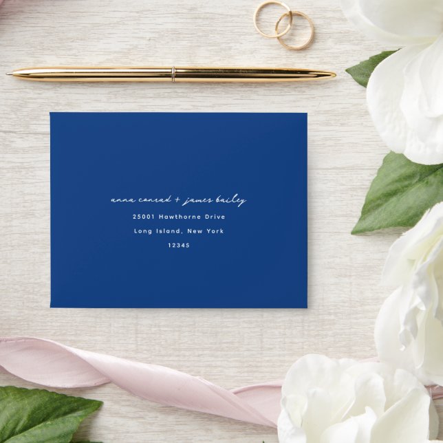 French Blue Wedding RSVP Envelope (Wedding)