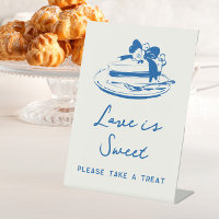 French Blue Whimsical Love is Sweet Treat Dessert