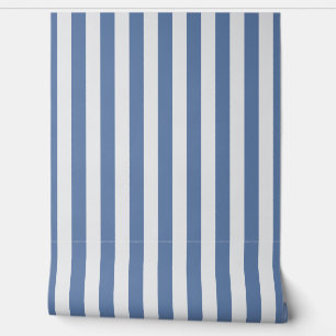 French blue white awning stripe  wallpaper 