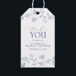 French Blue & White Floral Bridal Shower Personal Gift Tags<br><div class="desc">Give the bride-to-be something special with these exquisite French Blue & White Floral Bridal Shower Personal Gift Tags! With a refreshing mix of traditional and modern style, these tags are sure to impress everyone at the shower. Featuring a classic hand drawn blue Victorian floral design of garden flowers, bees, and...</div>