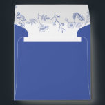 French Blue & White Victorian Floral Bridal Shower Envelope<br><div class="desc">Welcome to the enchanting world of our gorgeous French Blue & White Victorian Floral Bridal Shower Envelope! This unique envelope will make the perfect finishing touch to your bridal shower stationery. The sweet and memorable designs, featuring classic hand-drawn blue Victorian florals of garden flowers, exude an undeniable charm that will...</div>