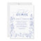 French Blue & White Victorian Floral Bridal Shower