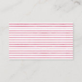 French Bonjour Bebe Pink Girl Diaper Raffle  Enclosure Card (Back)