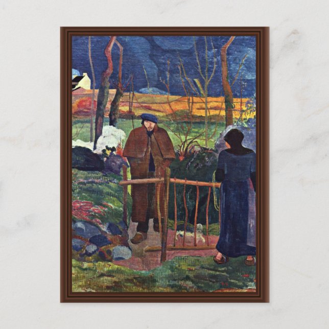 French: Bonjour Monsieur Gauguin (Ii), Good Mornin Postcard (Front)