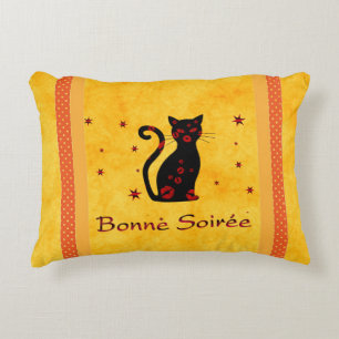 French:Bonne Soiree Accent Pillow