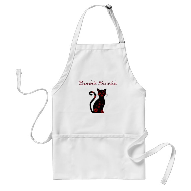French:Bonne Soiree Adult Apron (Front)