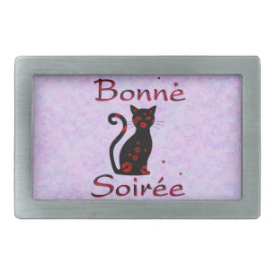 French:Bonne Soiree Belt Buckle