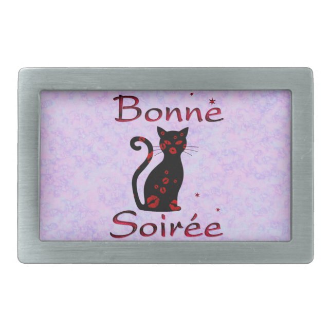 French:Bonne Soiree Belt Buckle (Front)