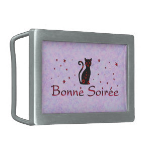 French:Bonne Soiree Belt Buckle