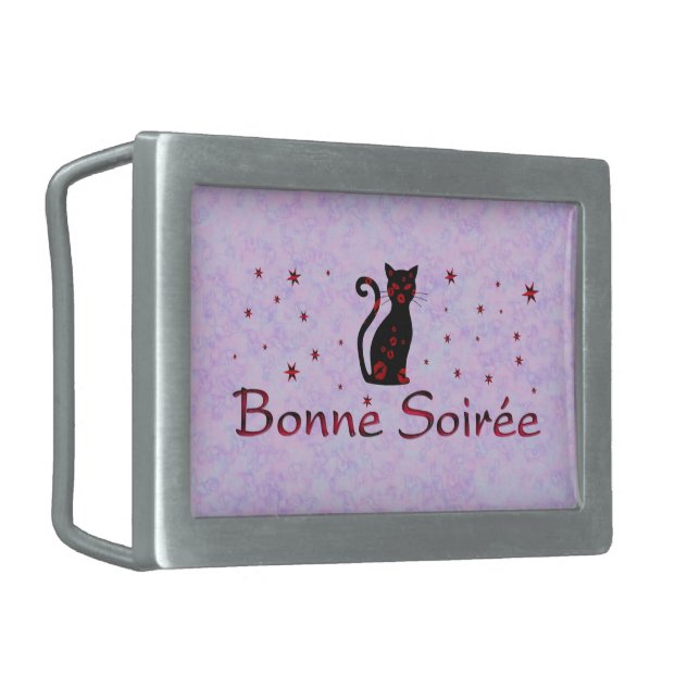 French:Bonne Soiree Belt Buckle (Front Left)