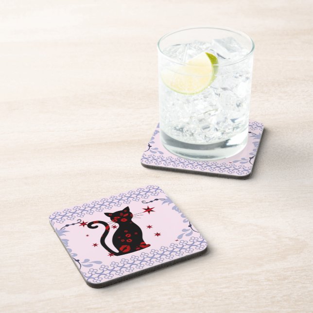 French:Bonne Soiree Beverage Coaster (Right Side)