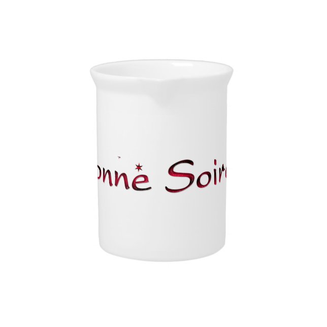 French:Bonne Soiree Beverage Pitcher (Front)