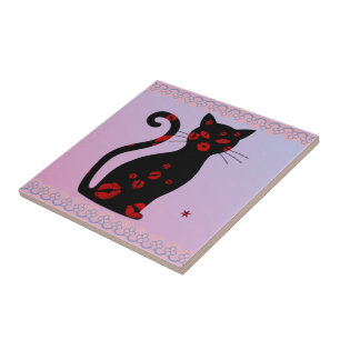 French:Bonne Soiree Ceramic Tile
