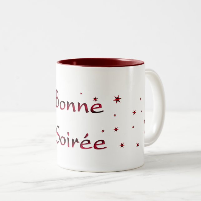 French:Bonne Soiree Coffee Mug (Front Right)