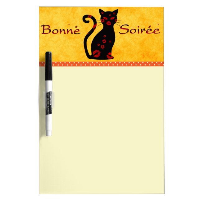 French:Bonne Soiree Dry Erase Board (Front)