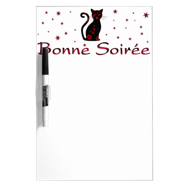 French:Bonne Soiree Dry Erase Board (Front)