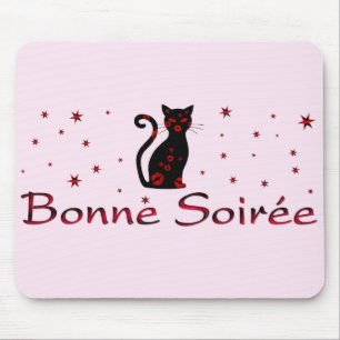 French:Bonne Soiree Mouse Pad