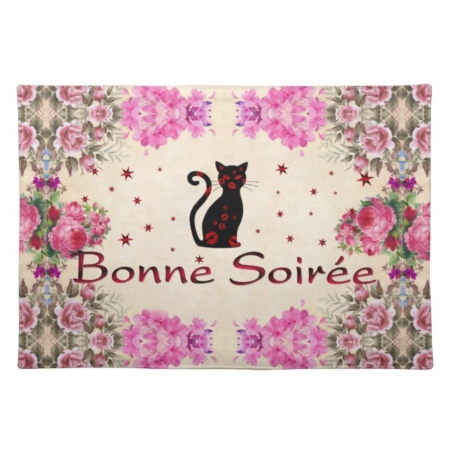 French:Bonne Soiree Placemat (Front)