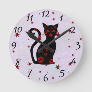 French:Bonne Soiree Round Clock