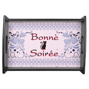 French:Bonne Soiree Serving Tray