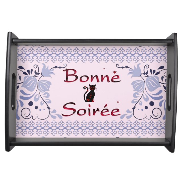 French:Bonne Soiree Serving Tray (Front)