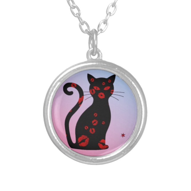 French:Bonne Soiree Silver Plated Necklace (Front)