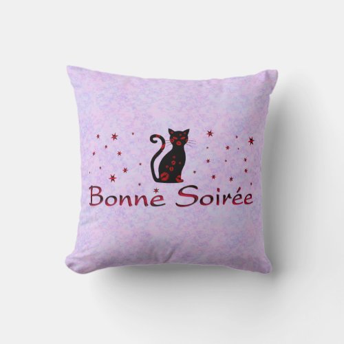 FrenchBonne Soiree Throw Pillow