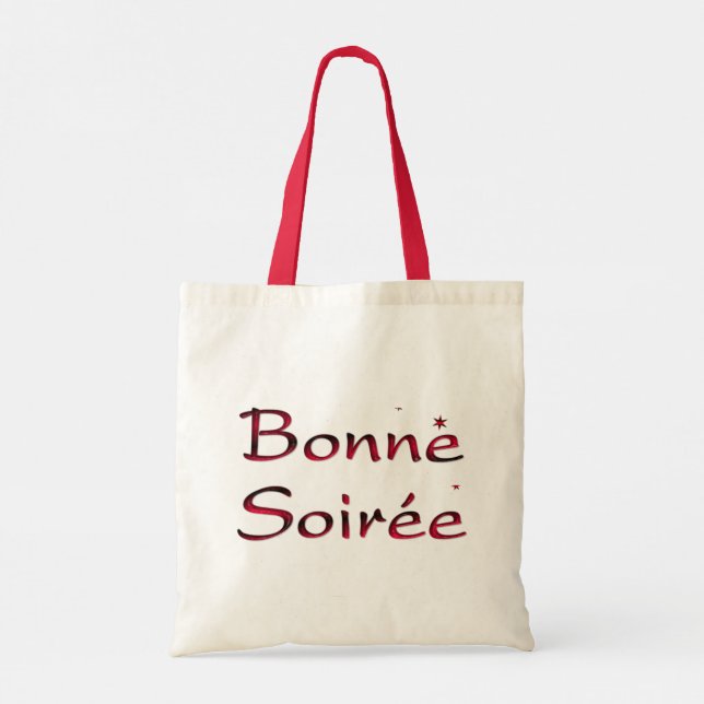 French:Bonne Soiree Tote Bag (Back)
