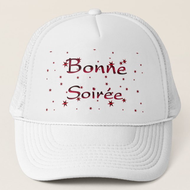 French:Bonne Soiree Trucker Hat (Front)
