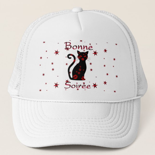 French:Bonne Soiree Trucker Hat (Front)