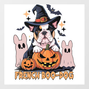 French Boo Dog Cute Frenchie Halloween Ghost Dog T Wall Decal