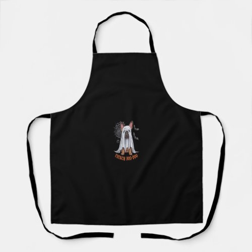 French Boo_Dog Funny French Bulldog Halloween Men  Apron