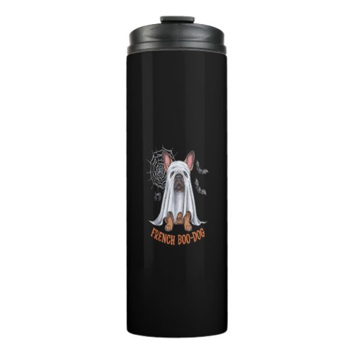 French Boo_Dog Funny French Bulldog Halloween Men  Thermal Tumbler