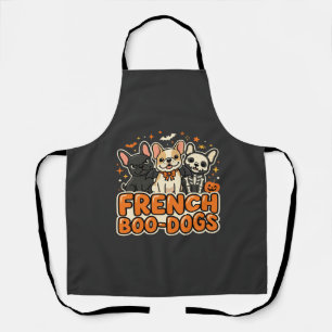 French Boo Dogs Halloween French Bulldog Design_1 Apron