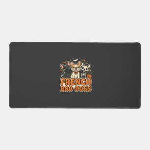 French Boo Dogs Halloween French Bulldog Design_1 Desk Mat