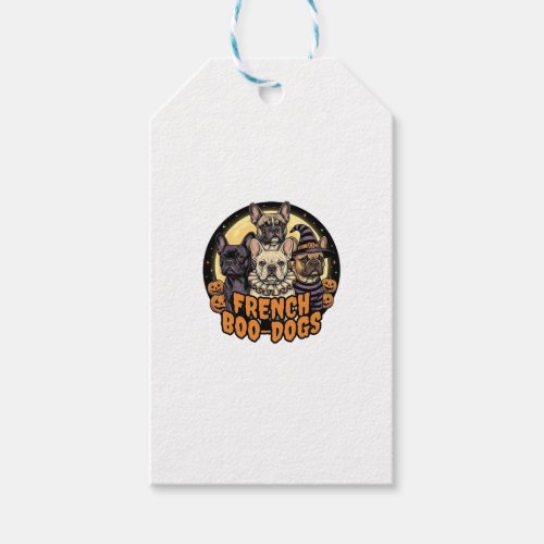 French Boo-Dogs Halloween French Bulldog Design_1 Gift Tags