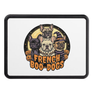 French Boo-Dogs Halloween French Bulldog Design_1 Hitch Cover