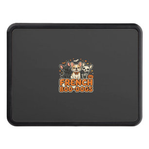 French Boo Dogs Halloween French Bulldog Design_1 Hitch Cover