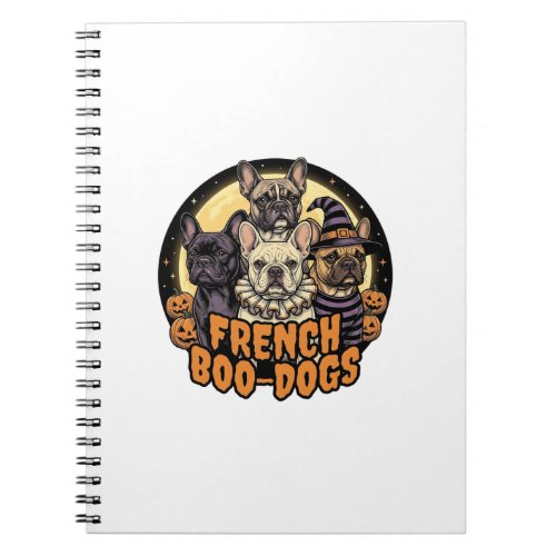 French Boo-Dogs Halloween French Bulldog Design_1 Notebook