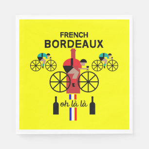 French Bordeaux Wine  Napkins