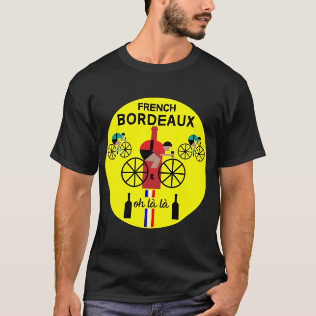 French Bordeaux Wine  T-Shirt (Front)