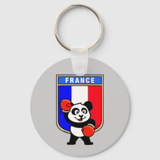French Boxing Panda Keychain