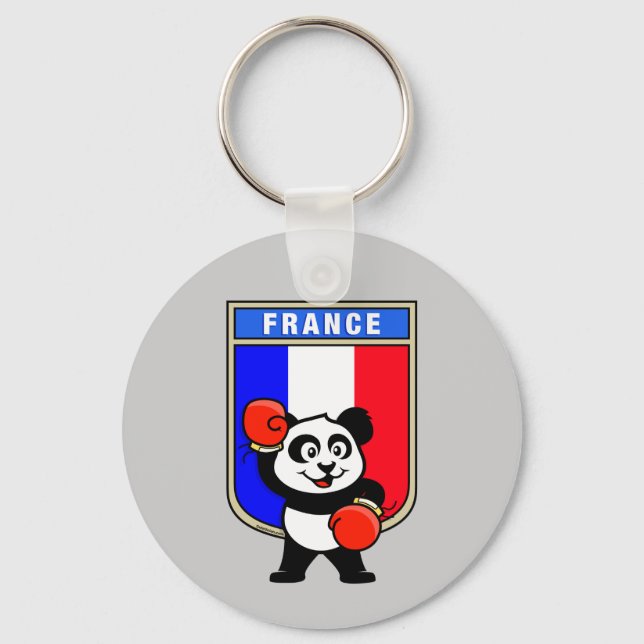 French Boxing Panda Keychain (Front)