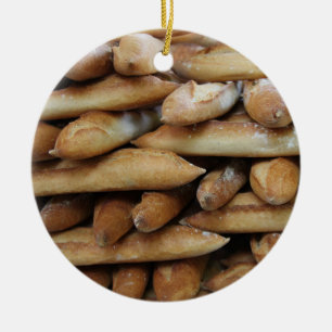 French bread by ProvenceProvence Ceramic Ornament